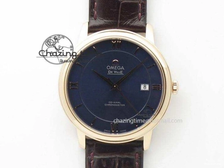 0305 Efficient Planet Ocean GMT 43.5mm RG V6F 1:1 Best Edition Black Dial On RG Bracelet A 8182